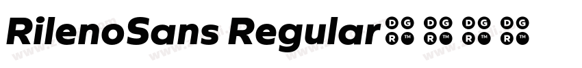 RilenoSans Regular字体转换